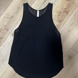 lululemon athletica Black Mesh-Back Tank Top